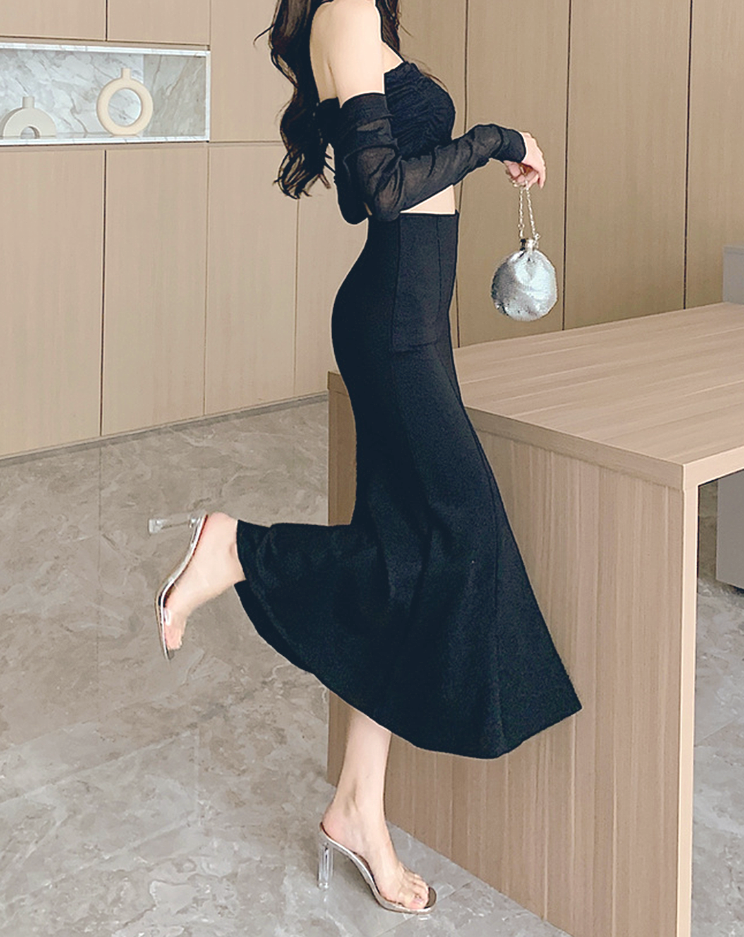 ♀Mermaid Flared Skirt