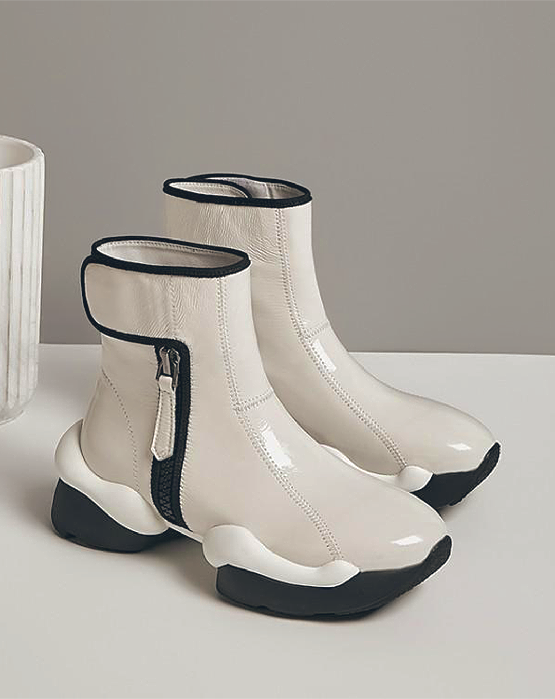 ♀本革/Sponge Sole Leather Boots