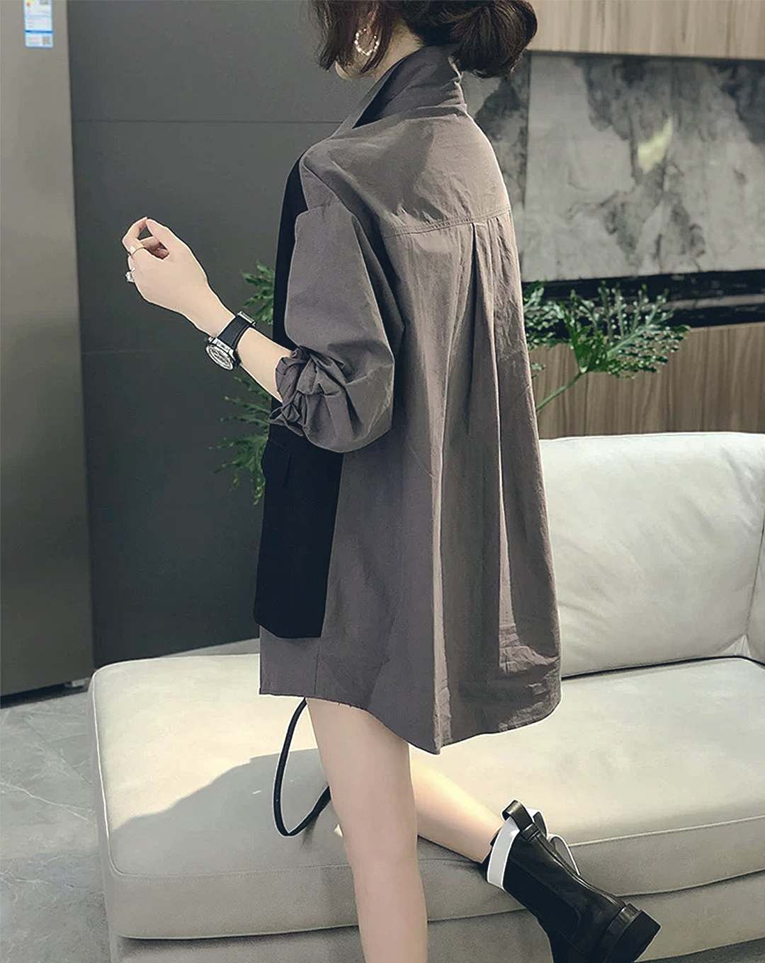 ♀Vest Docking Loose Shirt