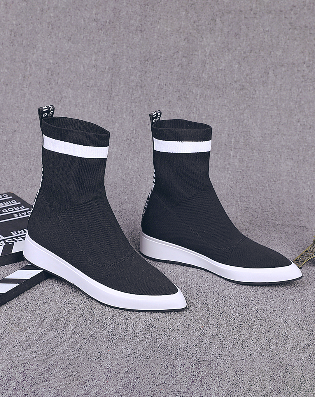 ♀Ankle Line Socks Shoes