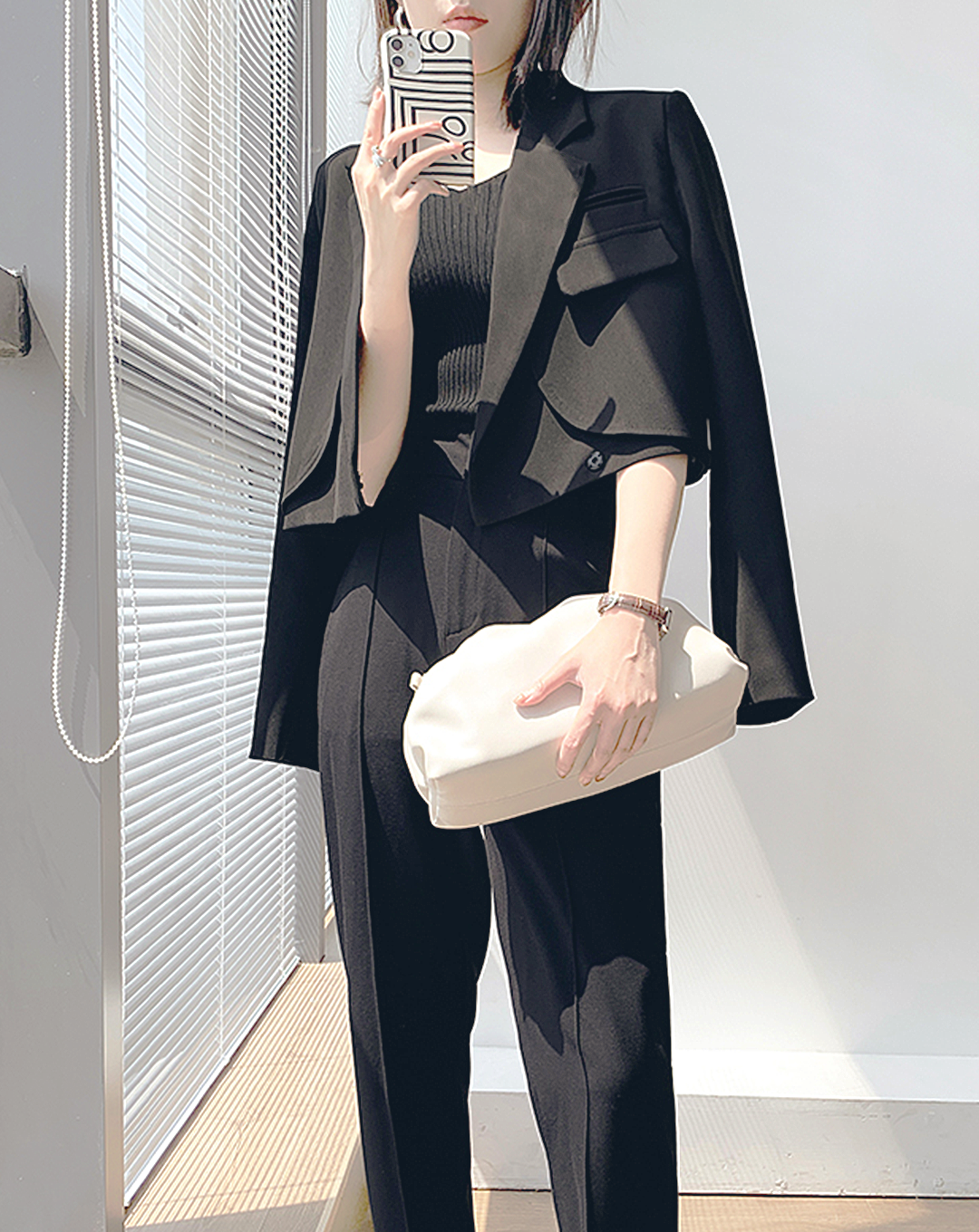 ♀Front Flap Short Jacket