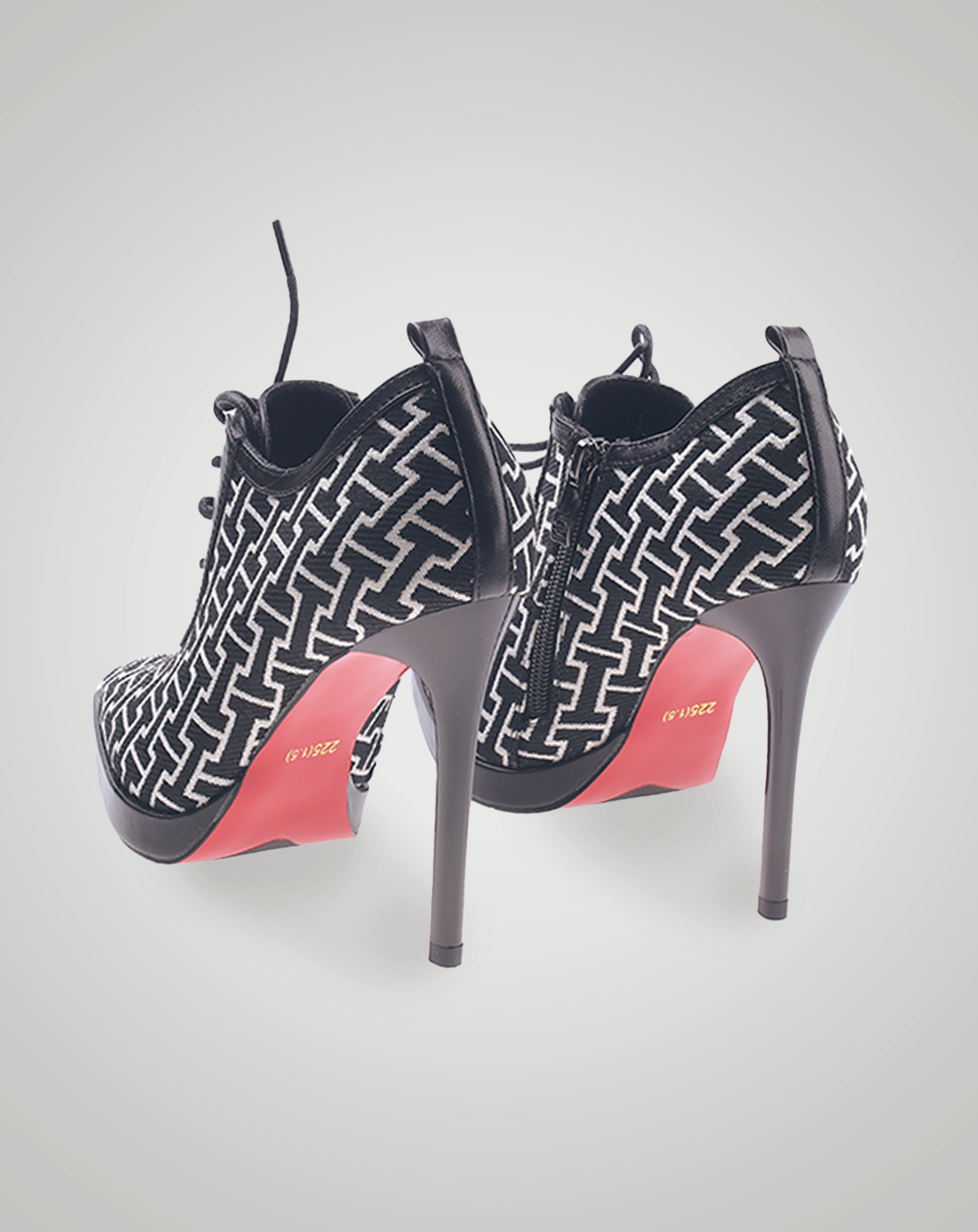 ♀Contrast Color Pointed Toe Slim Shoes