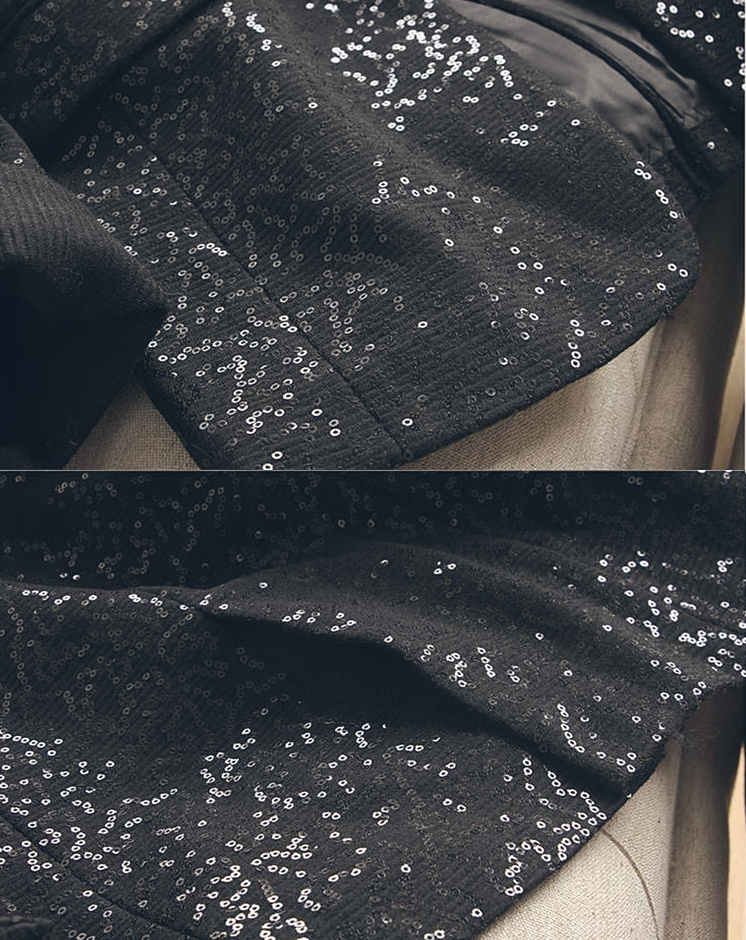 ♀Sequin Black Jacket