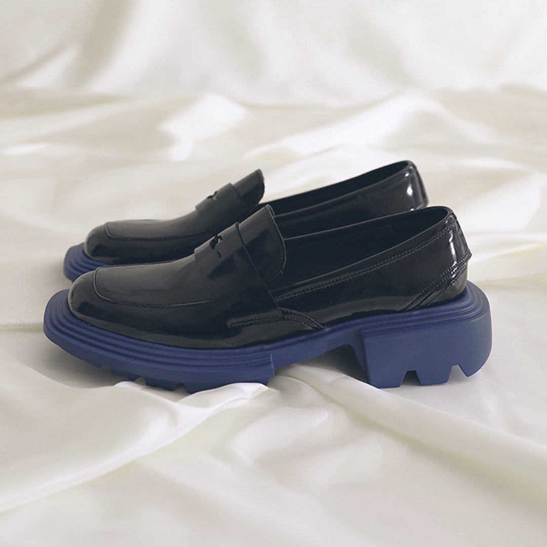 ♀ 本革/Tank Sole Coin Loafer