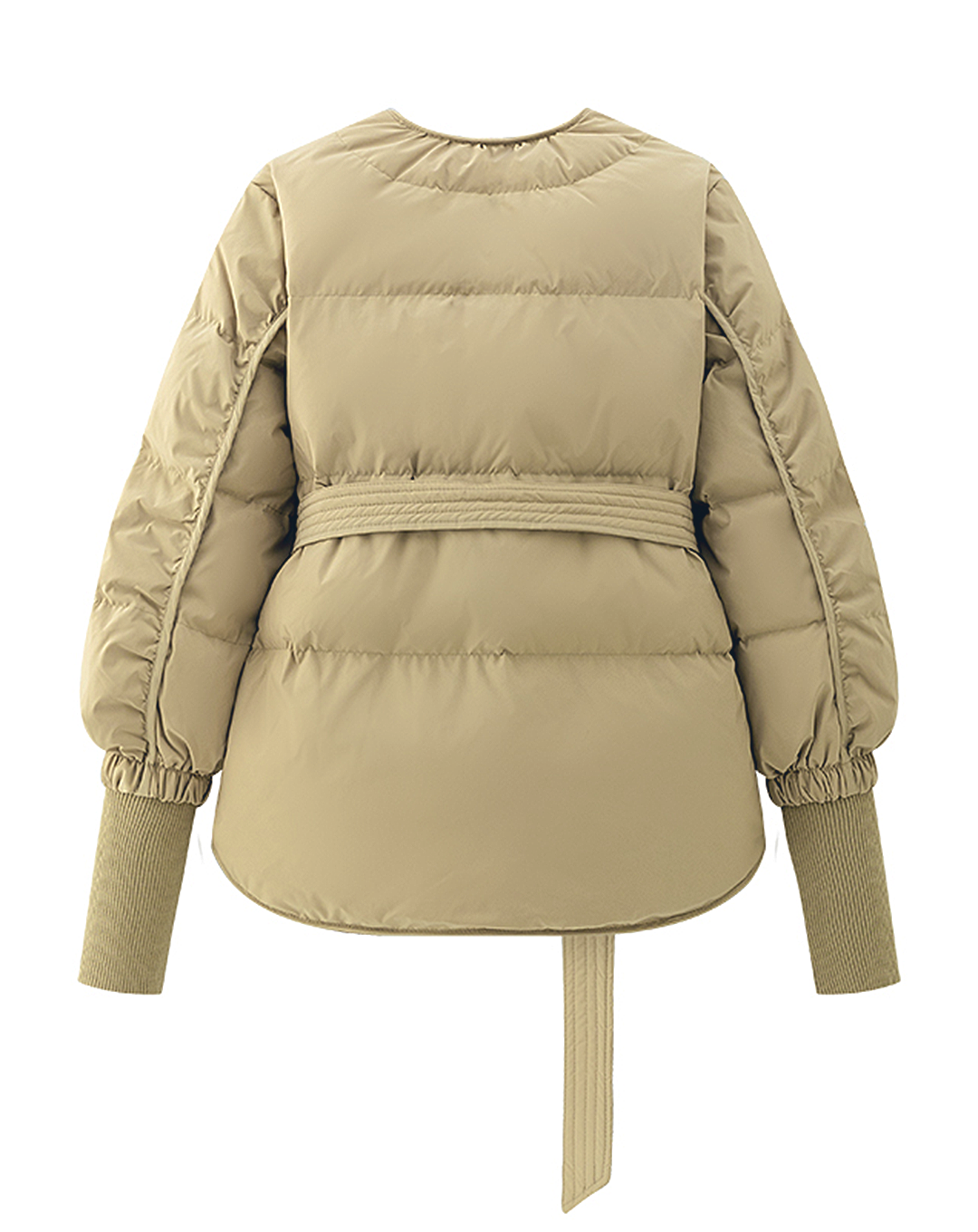 ♀Collarless Down Jacket