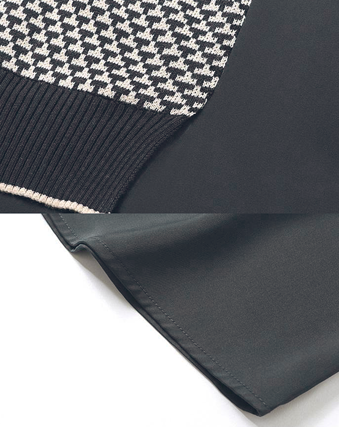 ♀Patterned Vest Docking Shirt