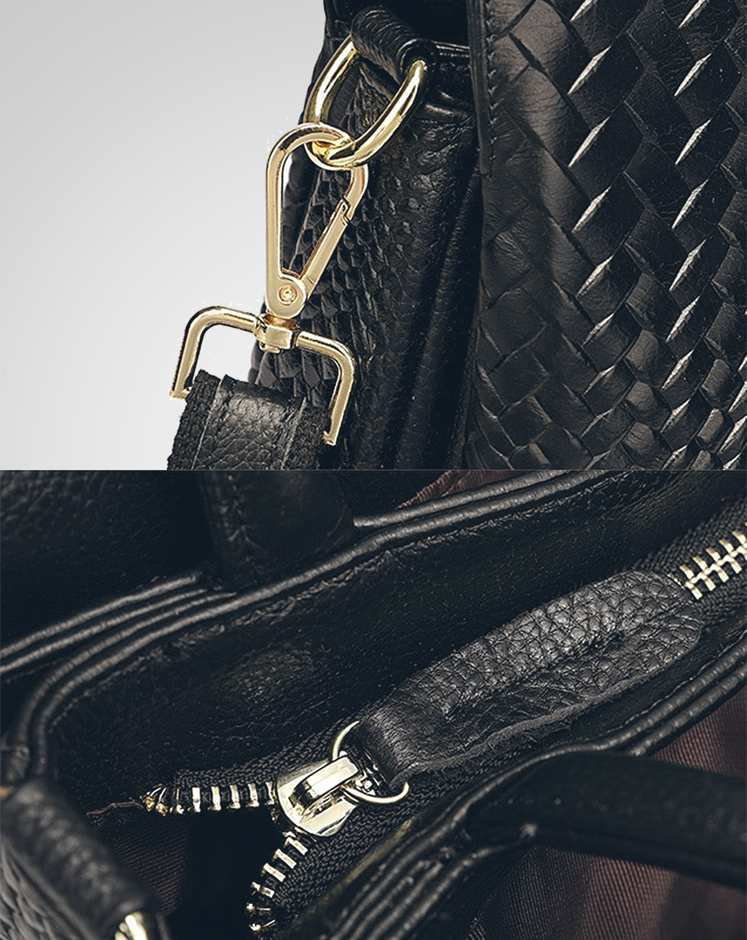 本革/2way Leather Square Bag
