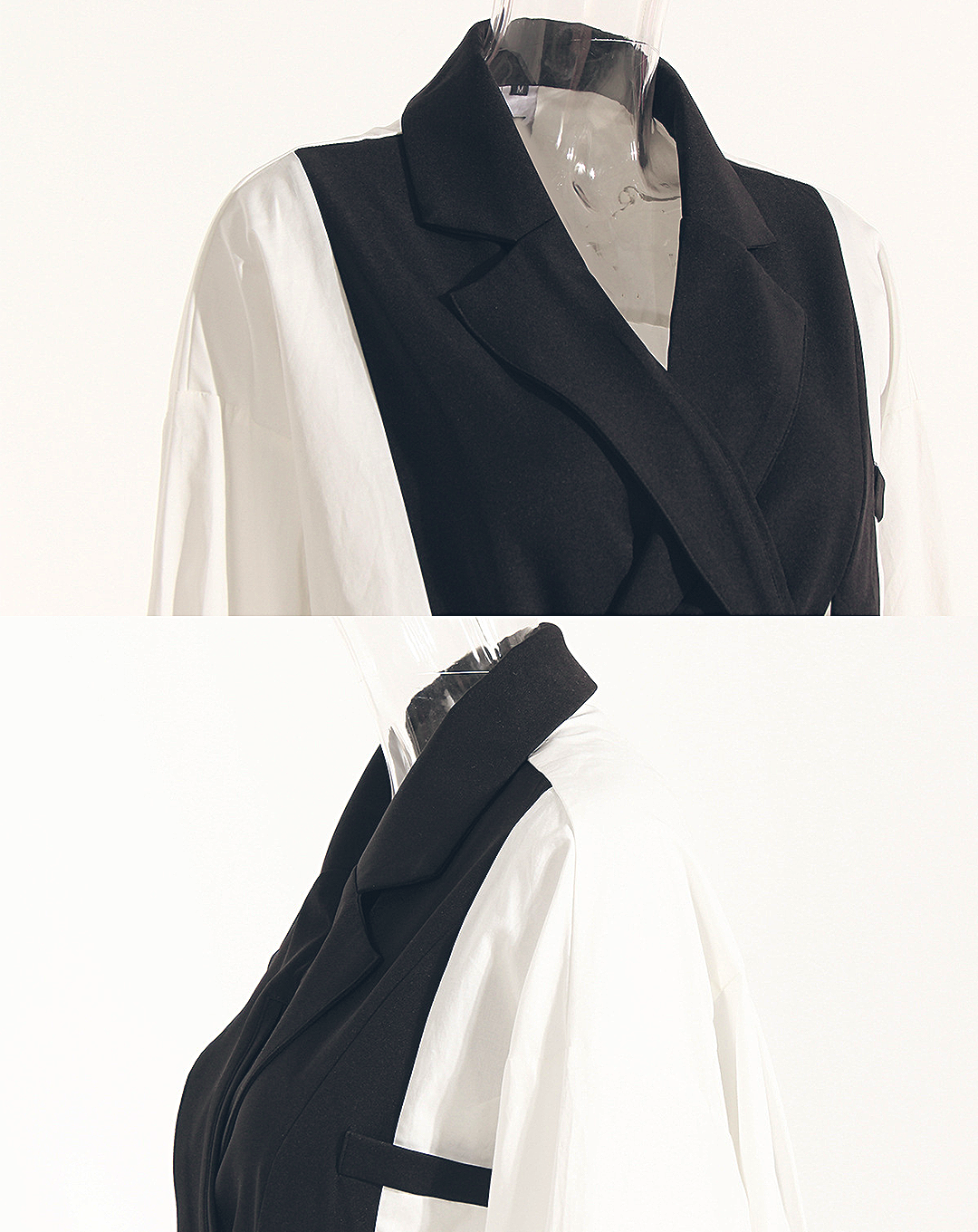 ♀Jacket Style Slit Shirt