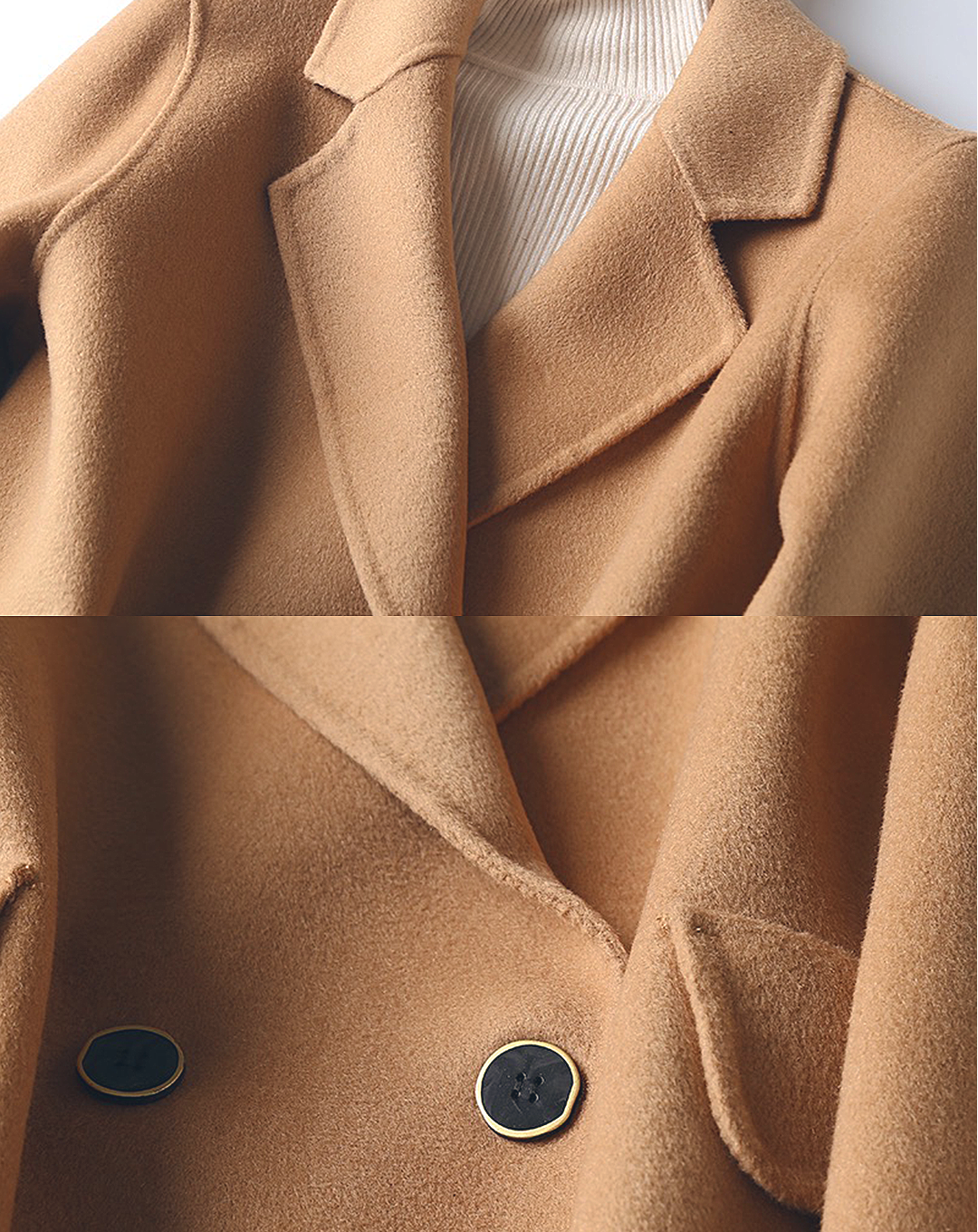 ♀Wool Middle Chester Coat