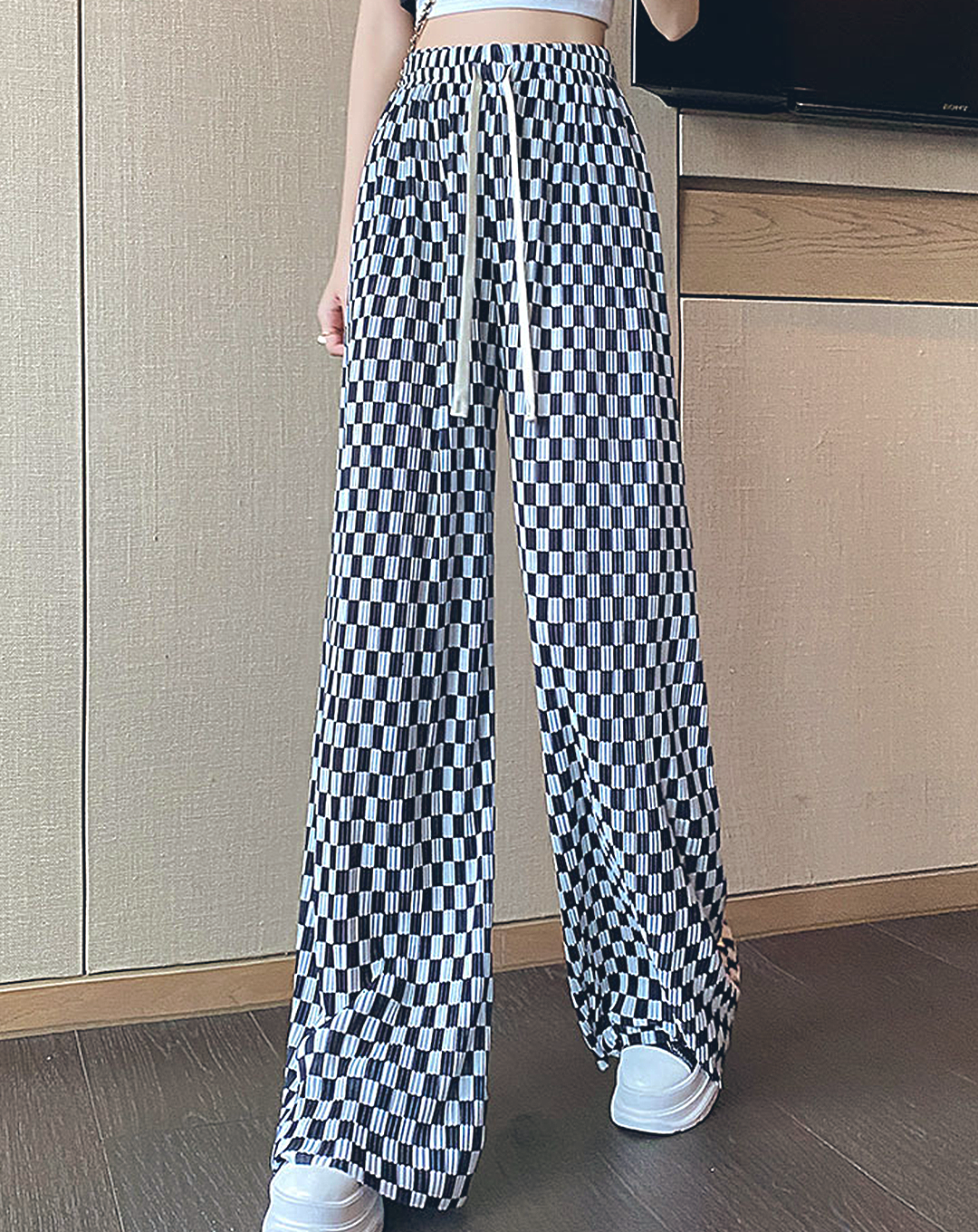 ♀Pattern Design Loose Pants