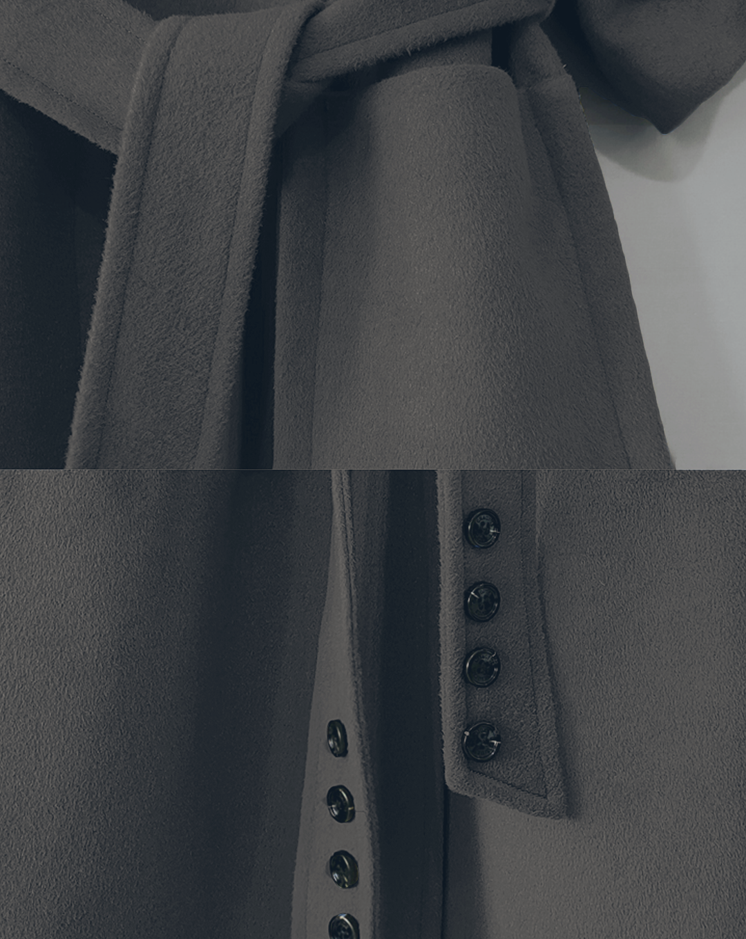♀Roll Up Wool Coat