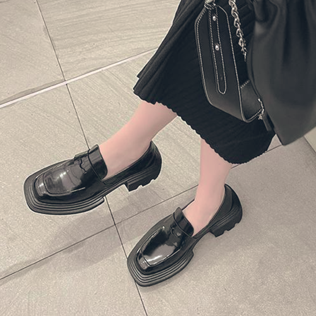 ♀ 本革/Tank Sole Coin Loafer
