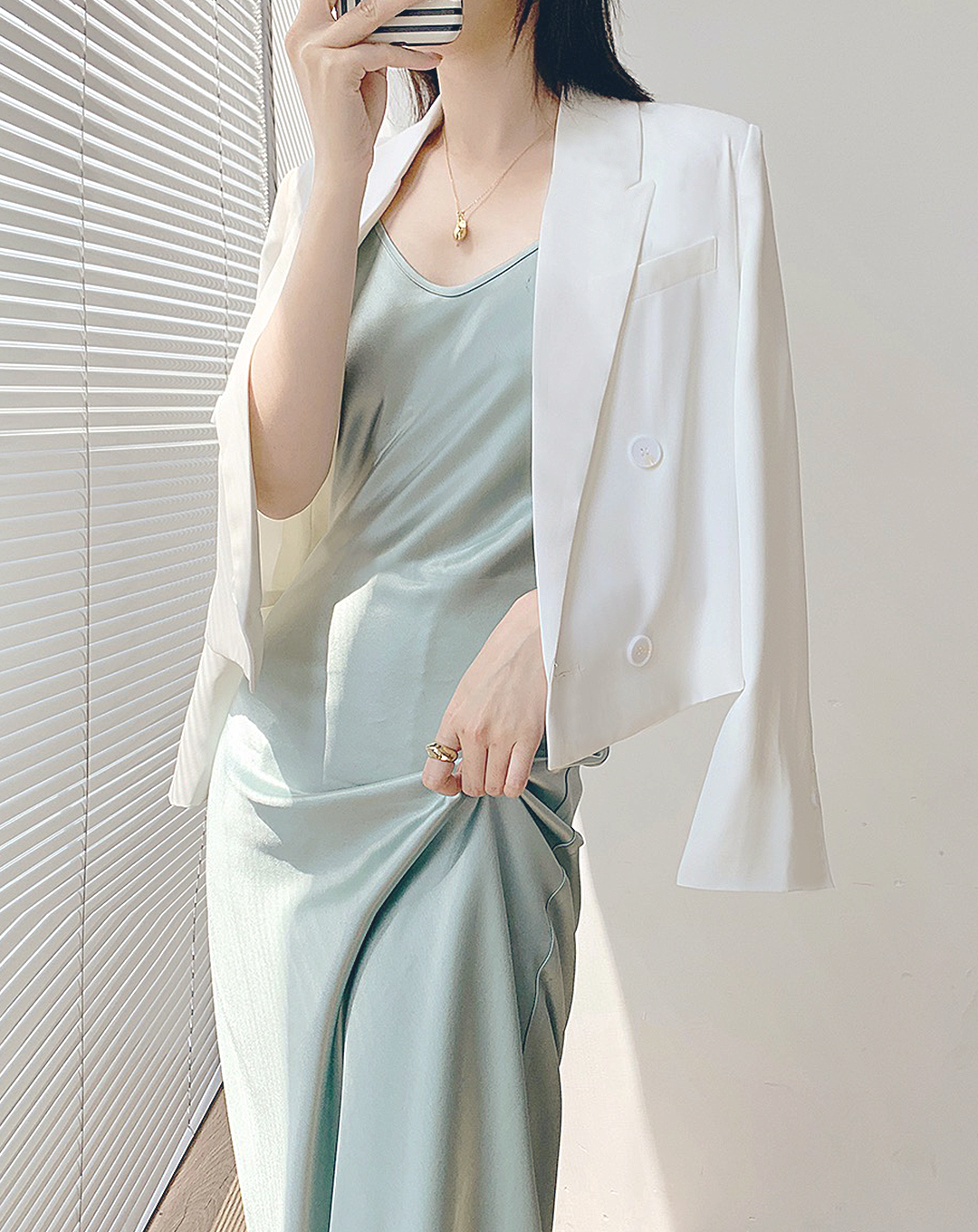 ♀Front Flap Short Jacket