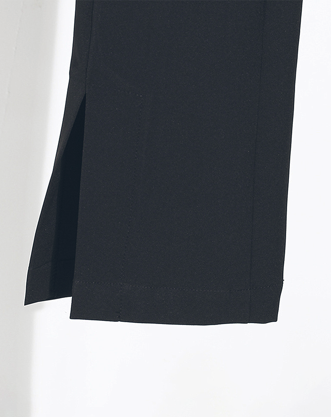 ♀High Waist Side Slit Semi-flare Pants