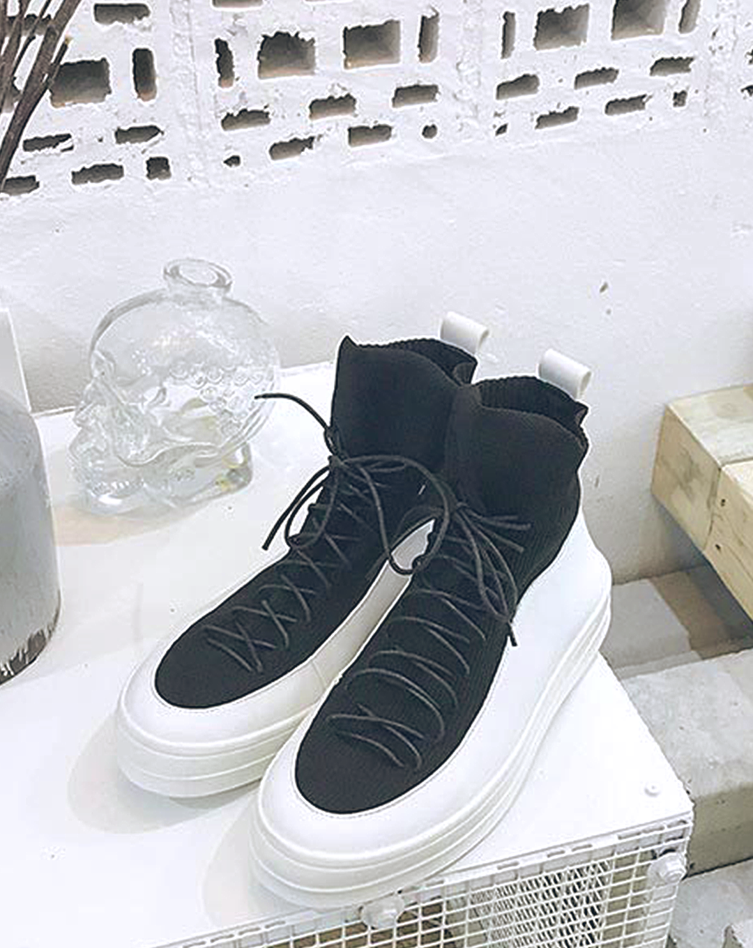 ♂♀Platform Lace-up Shoes