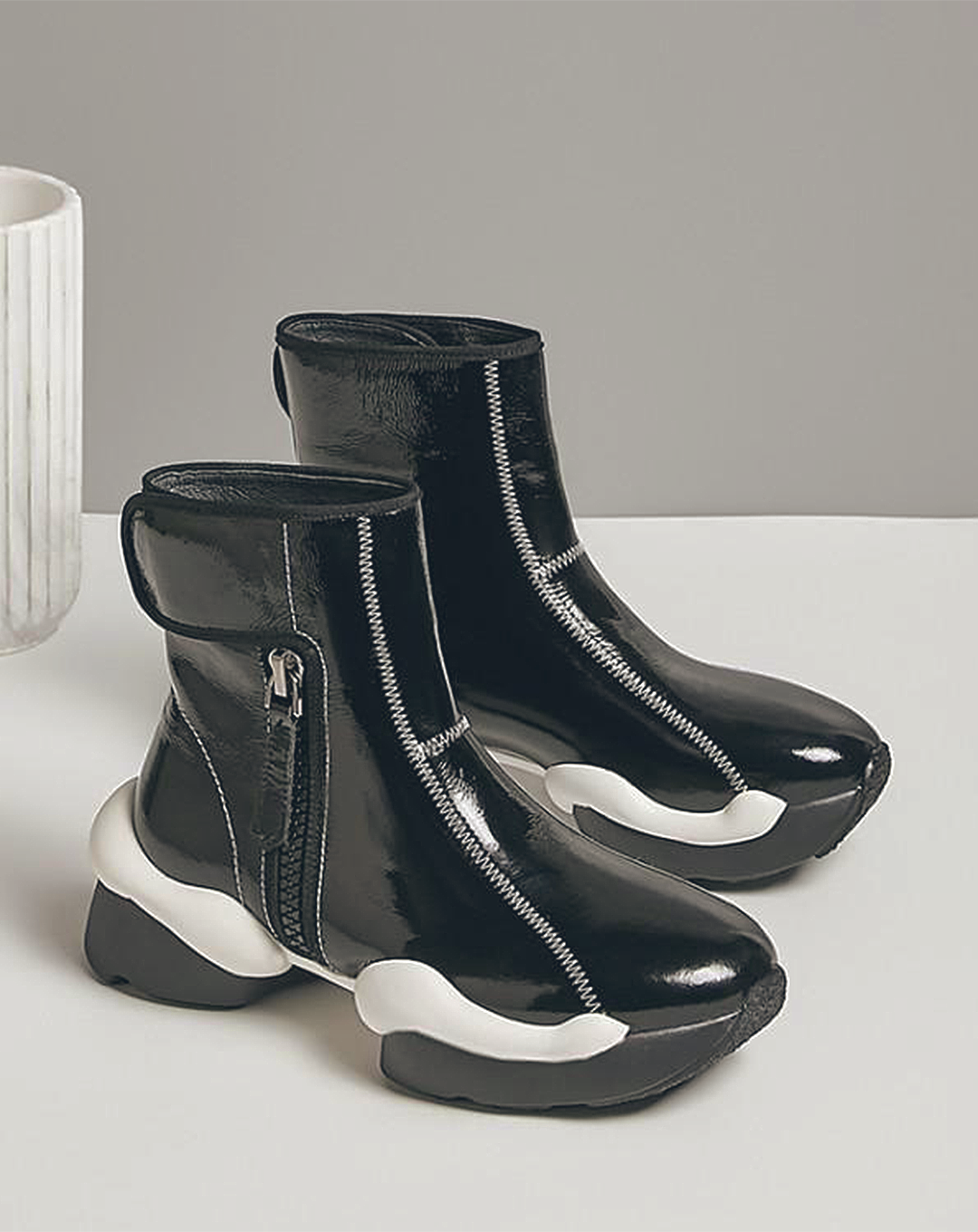 ♀本革/Sponge Sole Leather Boots
