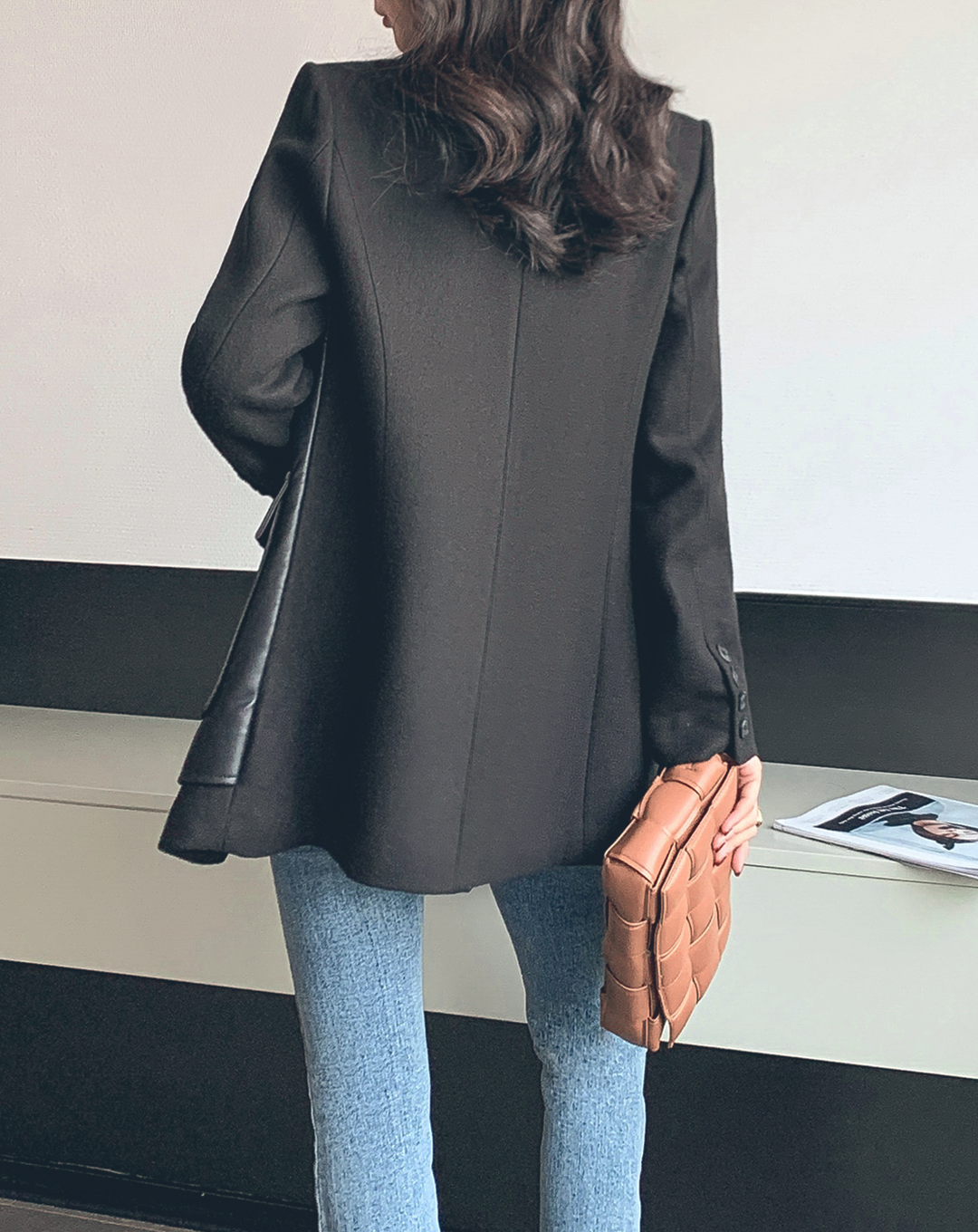 ♀Switching Design Fleece Jacket