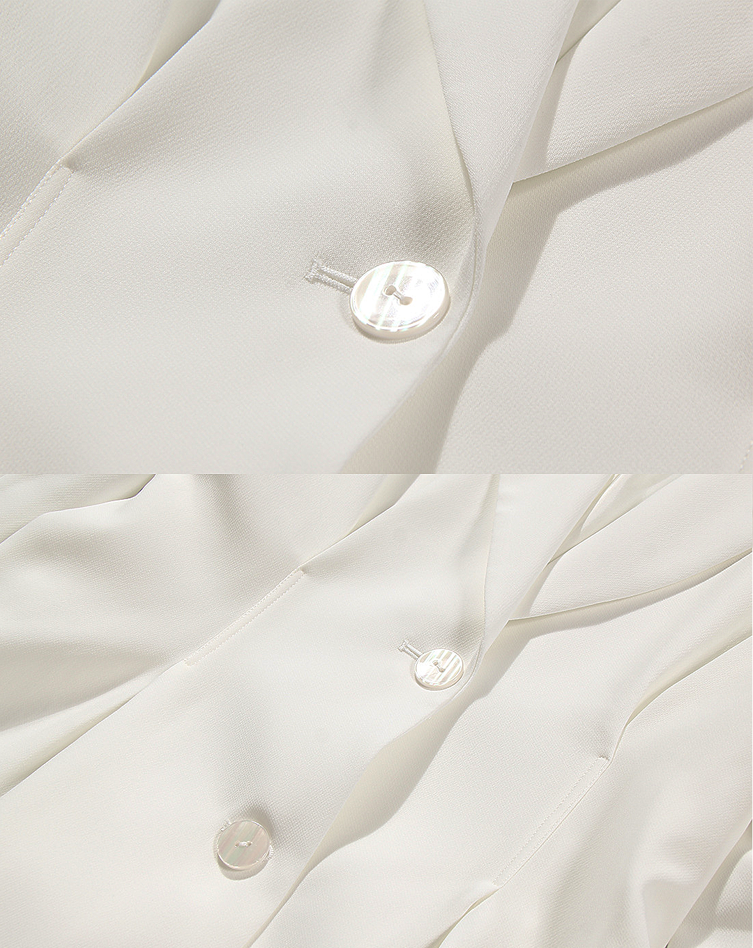 ♀Sash Belt White Jacket