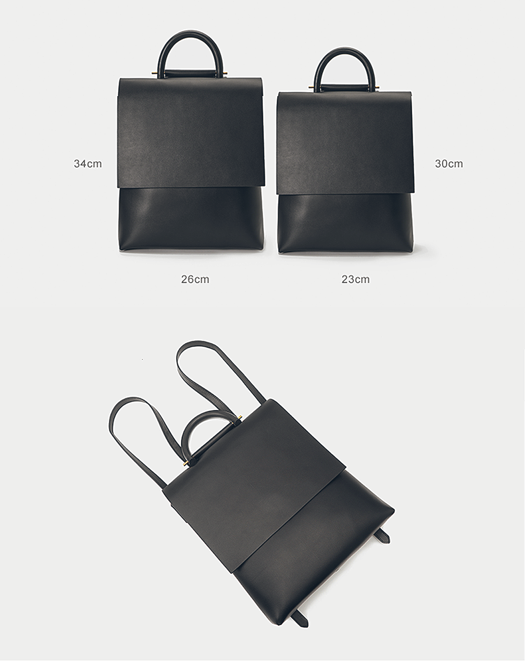 本革/Square Flap Backpack