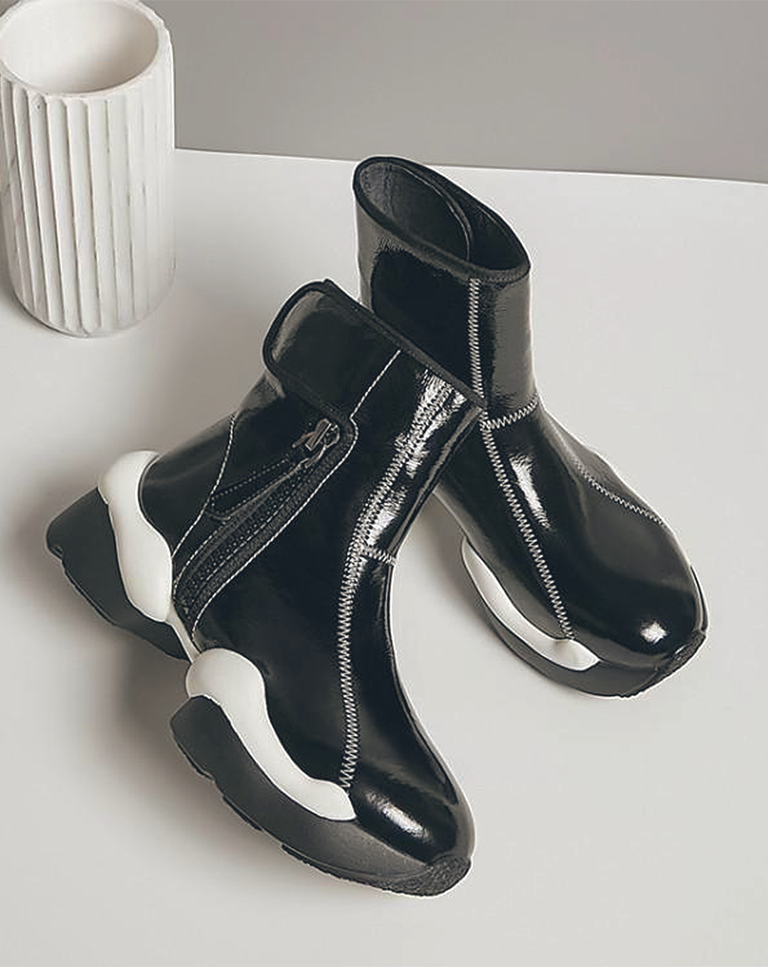 ♀本革/Sponge Sole Leather Boots
