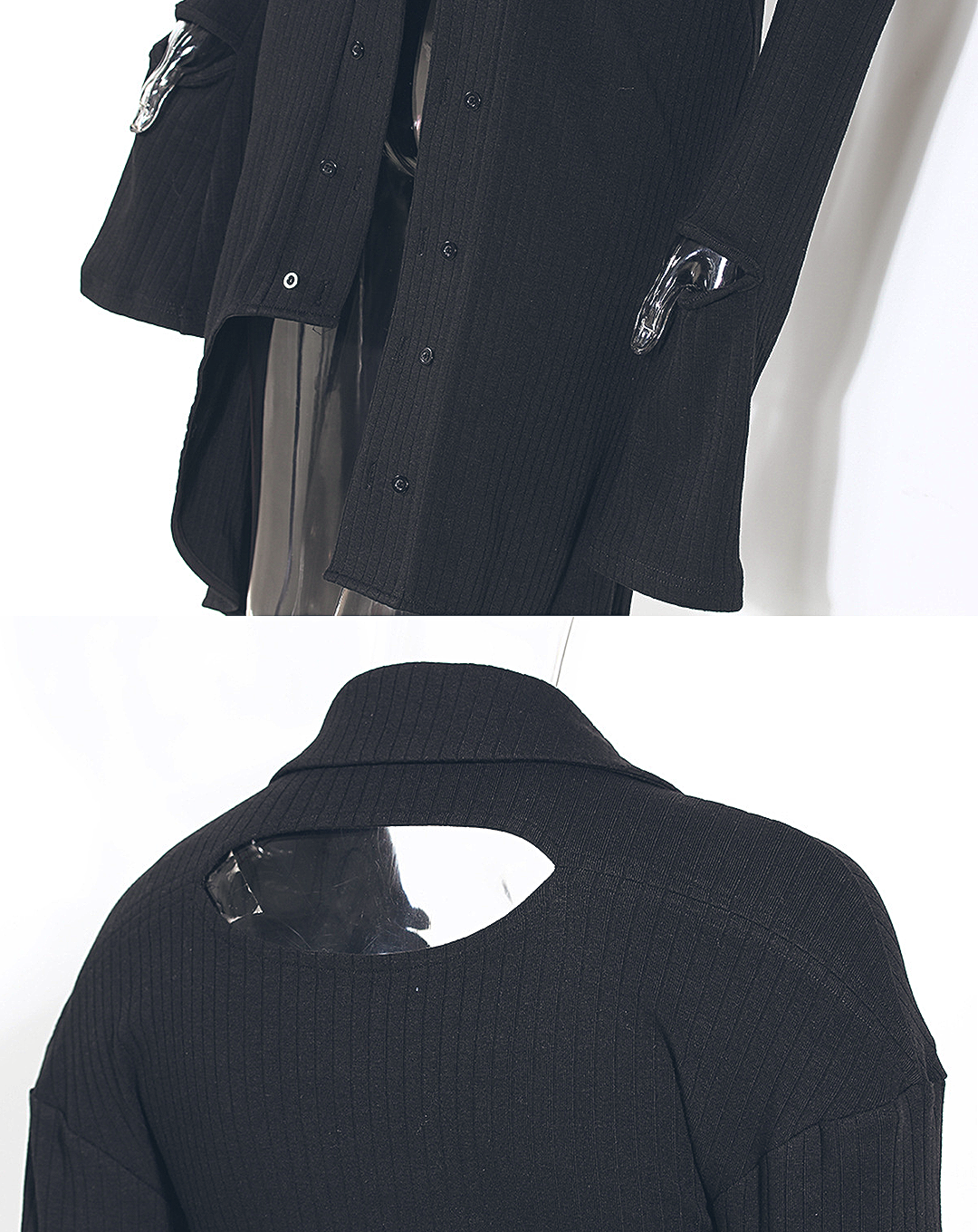 ♀Back Cutout Long Knit Dress