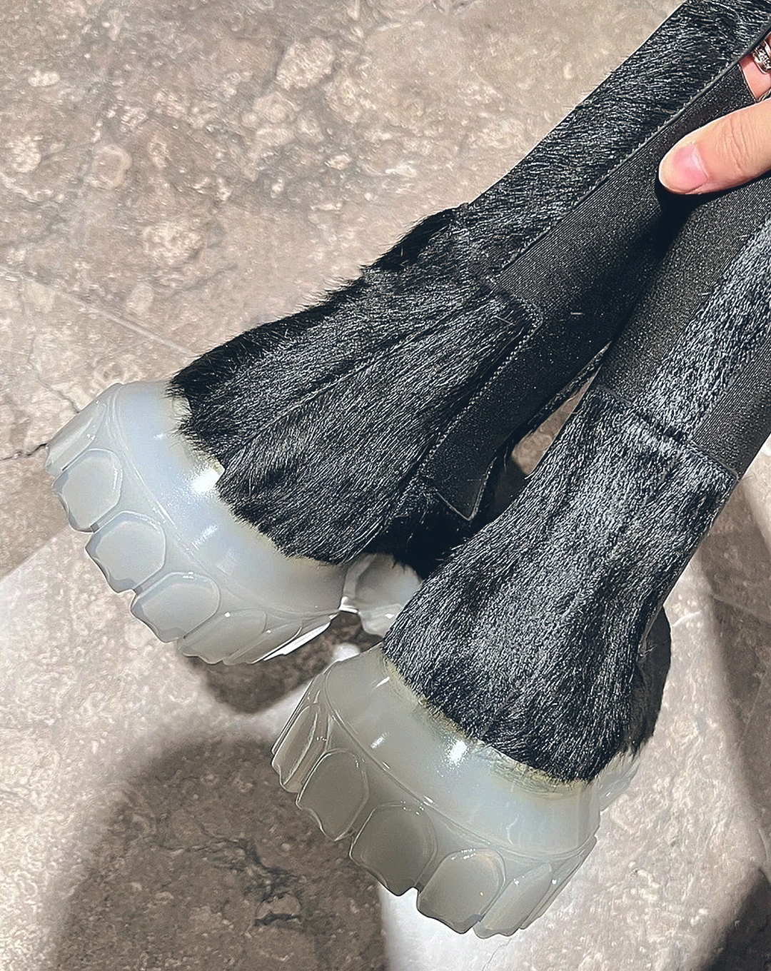 ♀Horsehair Side Gore Boots