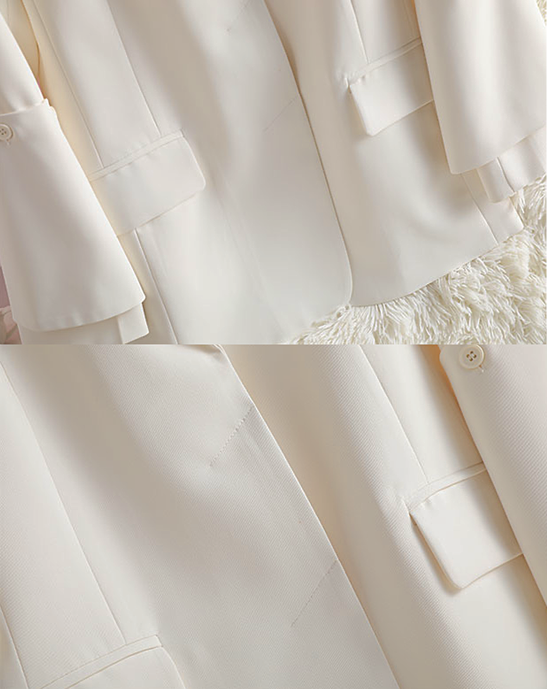 ♀Layered Sleeve Jacket