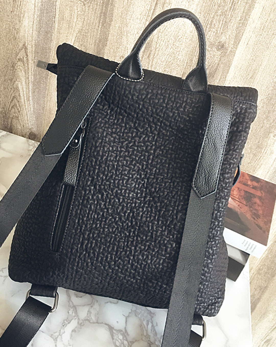 本革/Square Type Belt Backpack