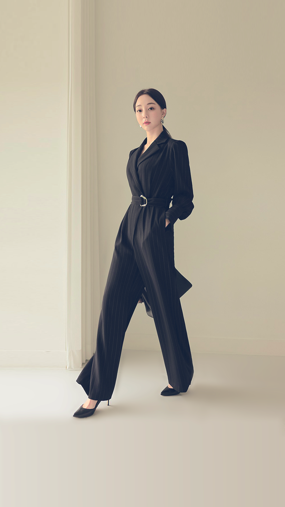 ♀Pinstripe Jumpsuit