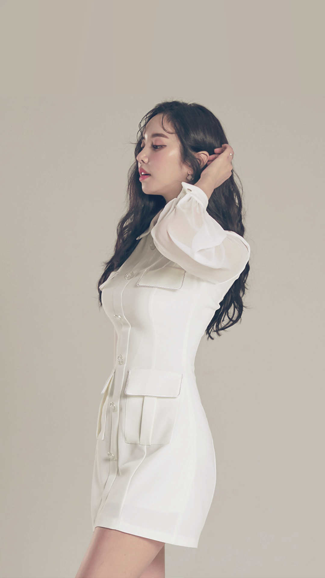 ♀See-through Sleeve Dress