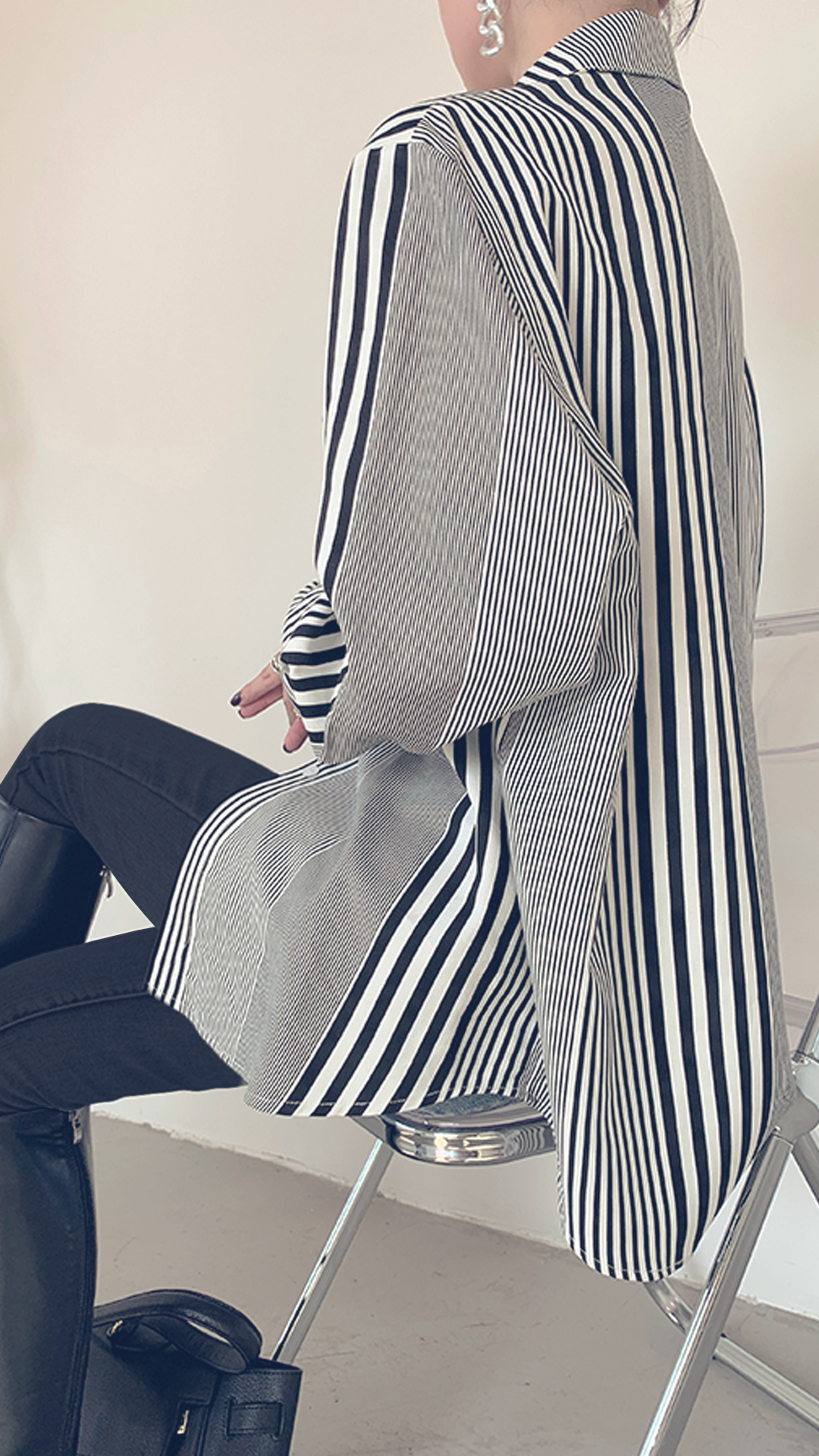 ♀Random Stripe Shirt