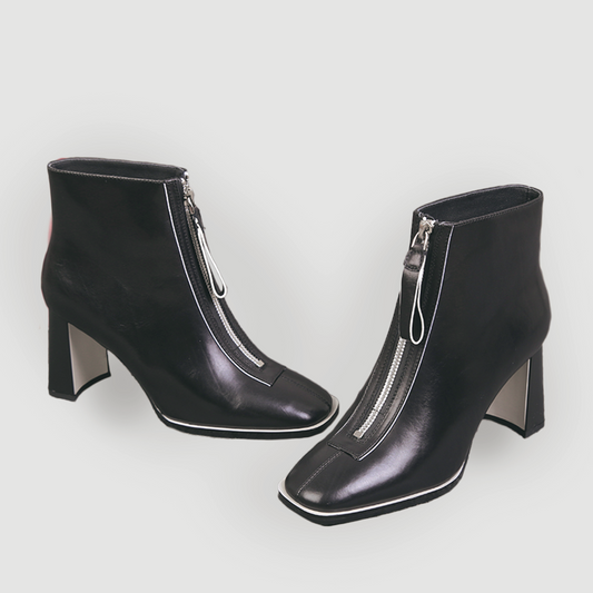 ♀Front Zip Short Boots