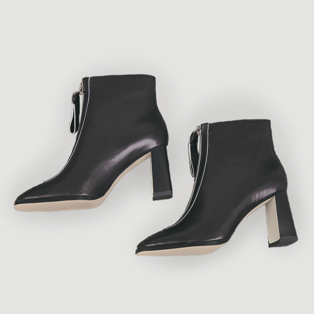 ♀Front Zip Short Boots