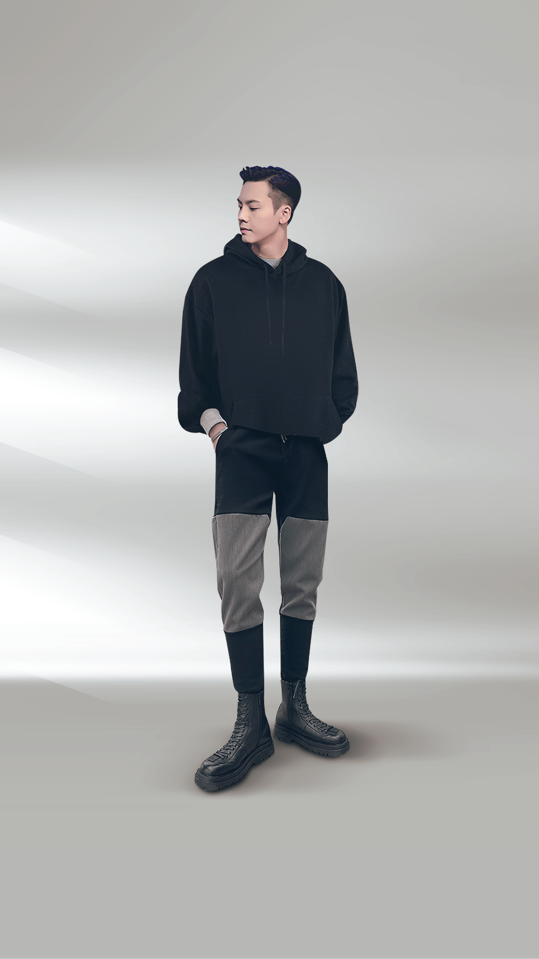 ♂Bicolor Slim Pants