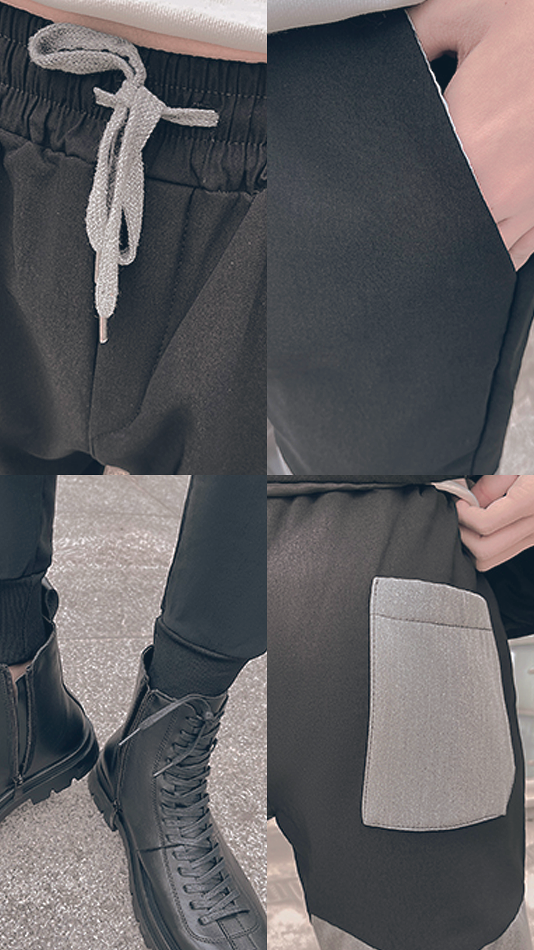 ♂Bicolor Slim Pants