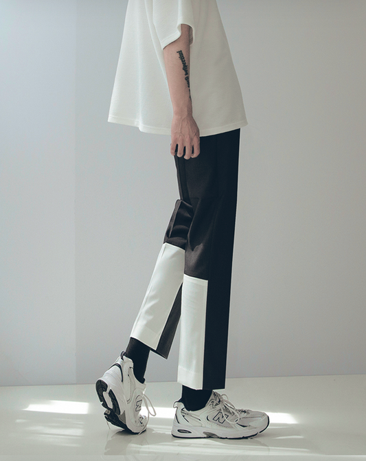 ♂Bicolor Back Pants
