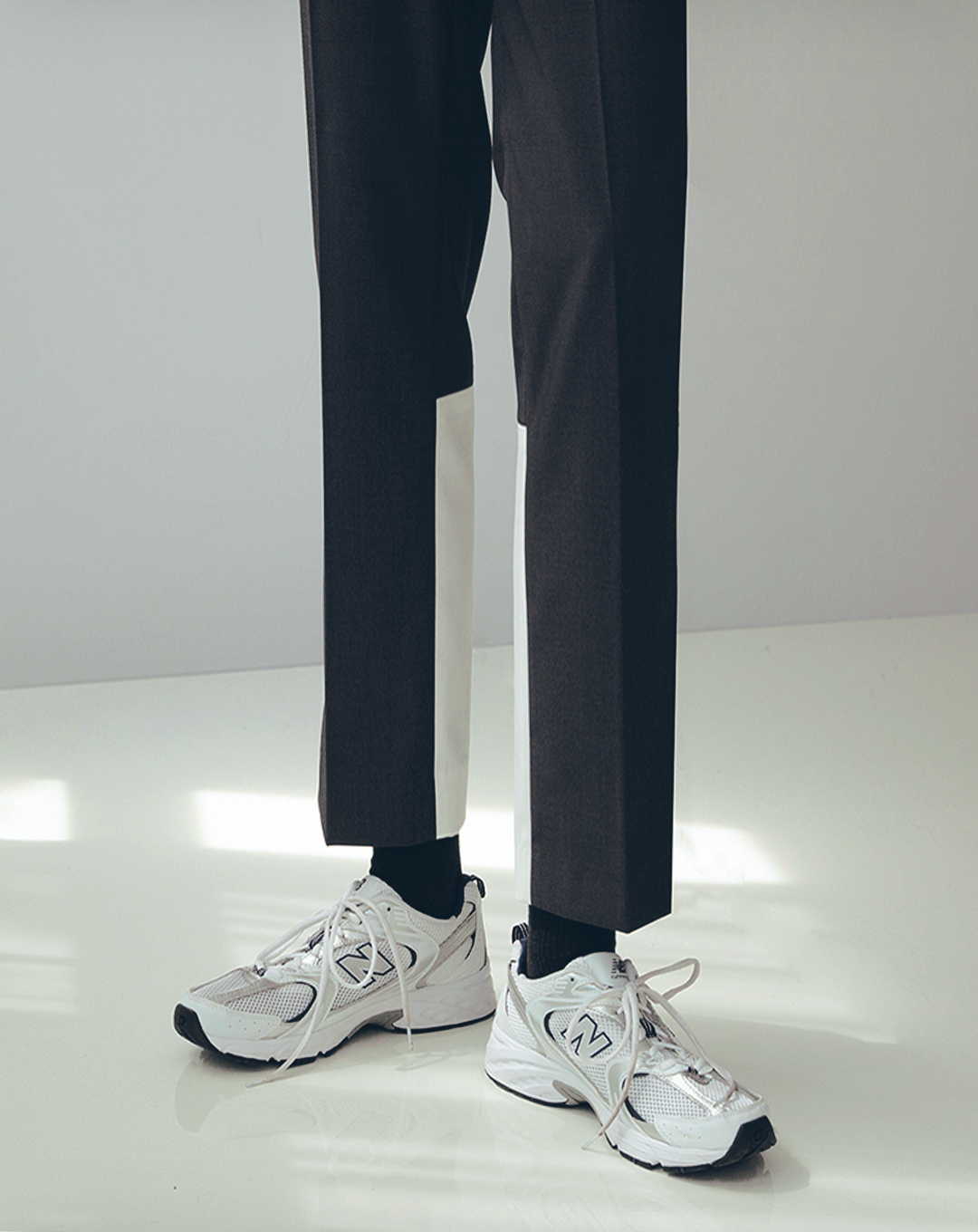 ♂Bicolor Back Pants