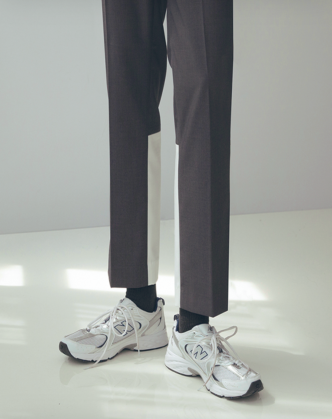 ♂Bicolor Back Pants