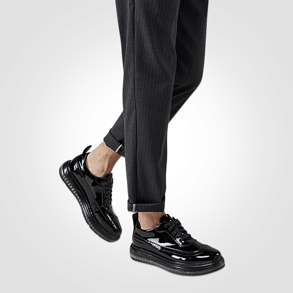 ♂♀本革/Air Sole Enamel Dress Shoes