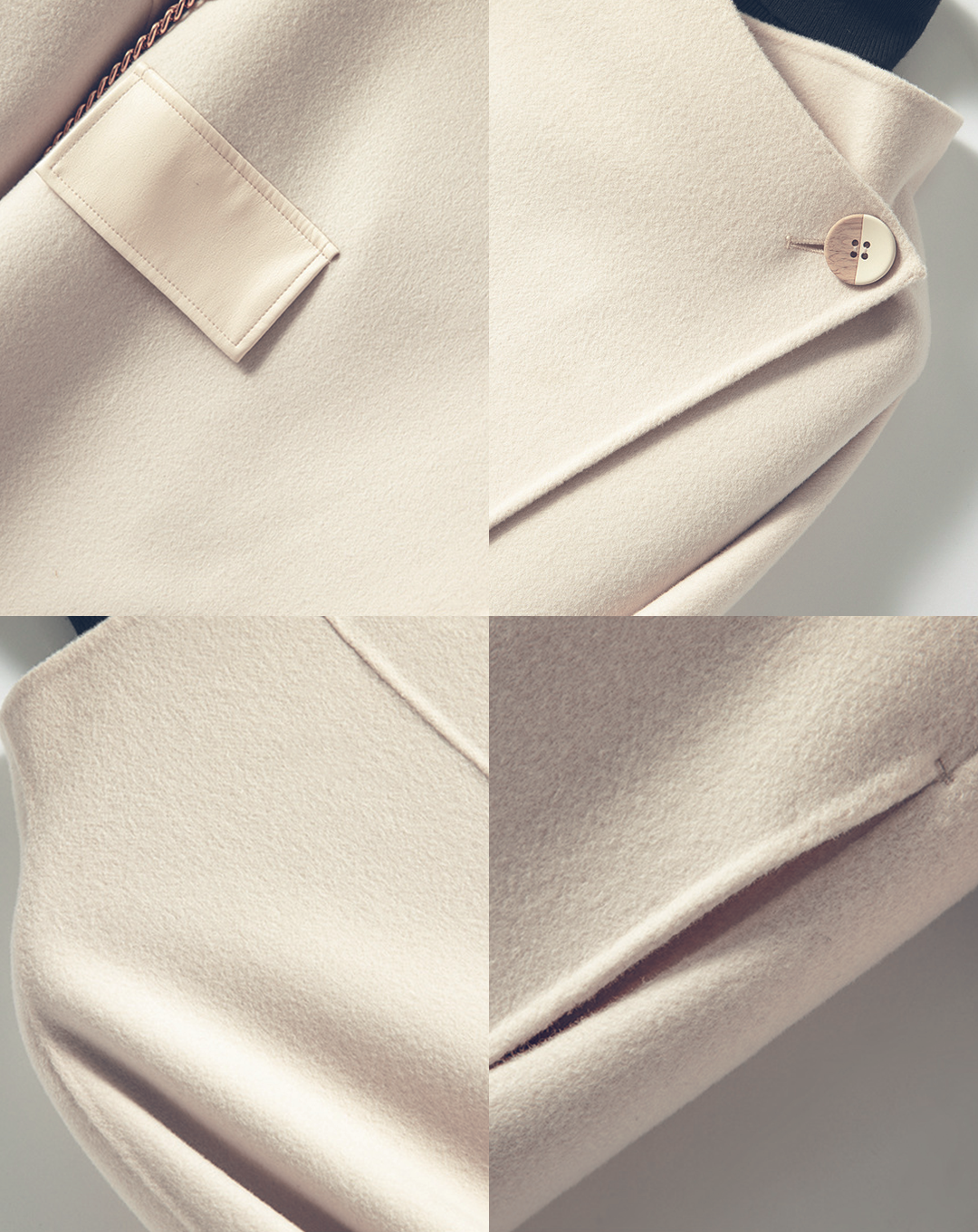♀Pure Wool Cape Coat