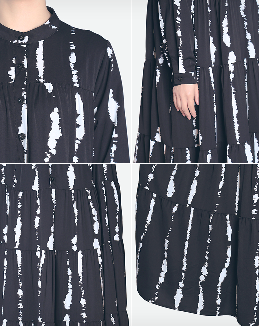 ♀Irregular Line Pattern Dress