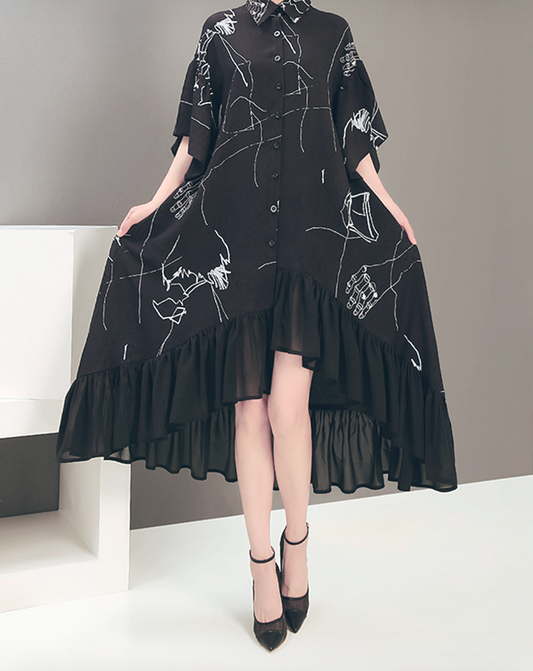 ♀Graffiti Patten Dress