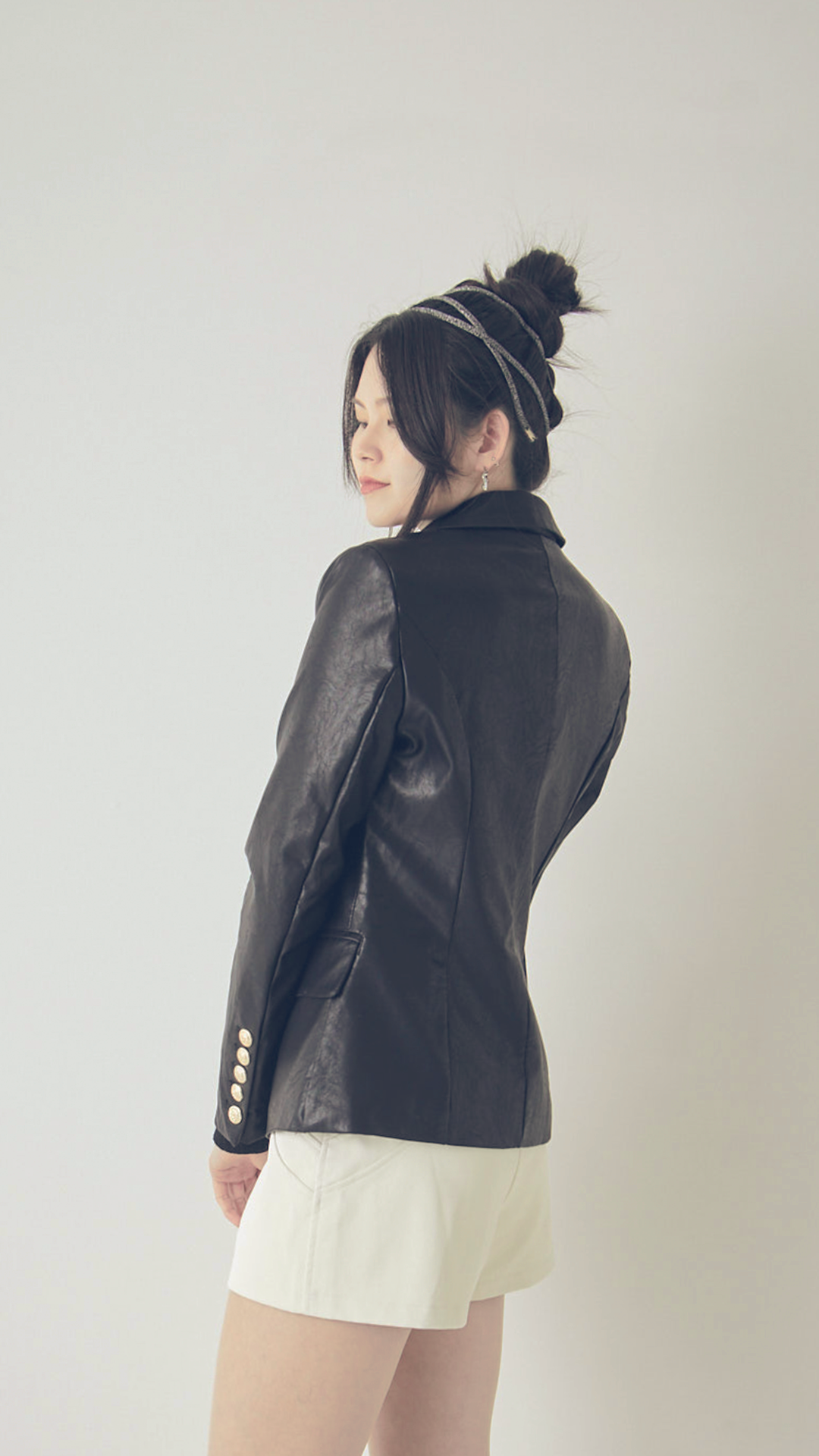 ♀Leather Double Jacket