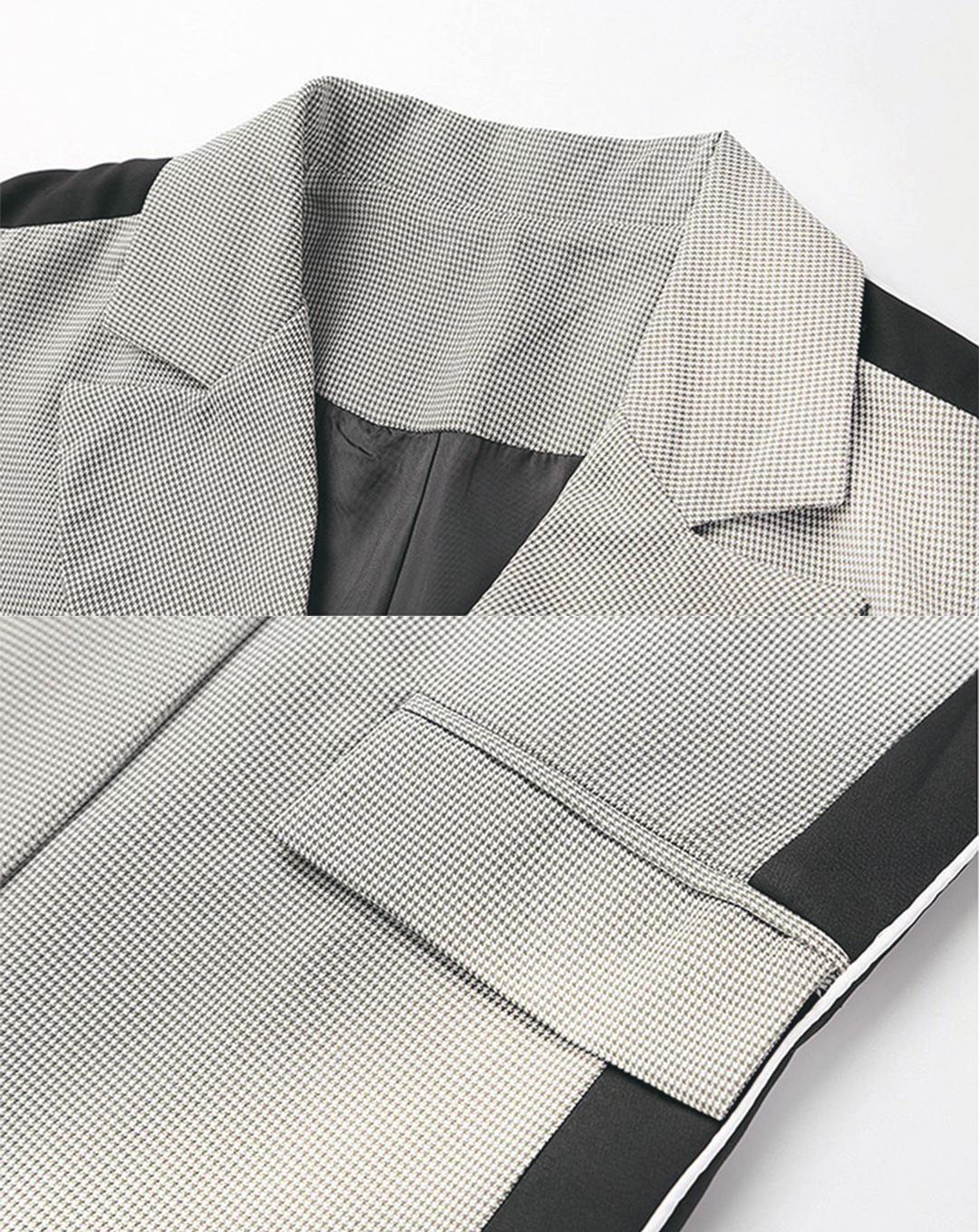 ♀Houndstooth Check Line Jacket