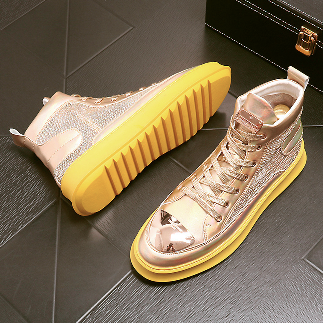 ♂♀Unisex Metallic Mesh Sneakers