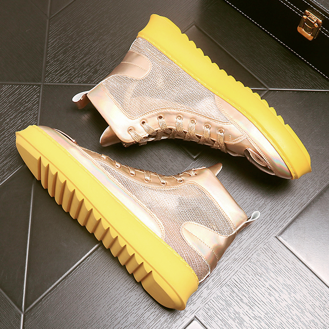 ♂♀Unisex Metallic Mesh Sneakers
