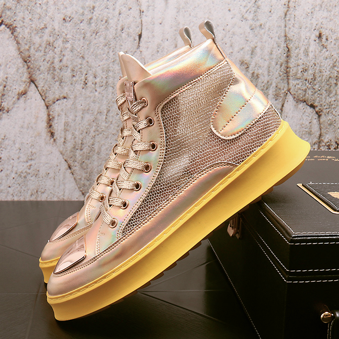 ♂♀Unisex Metallic Mesh Sneakers
