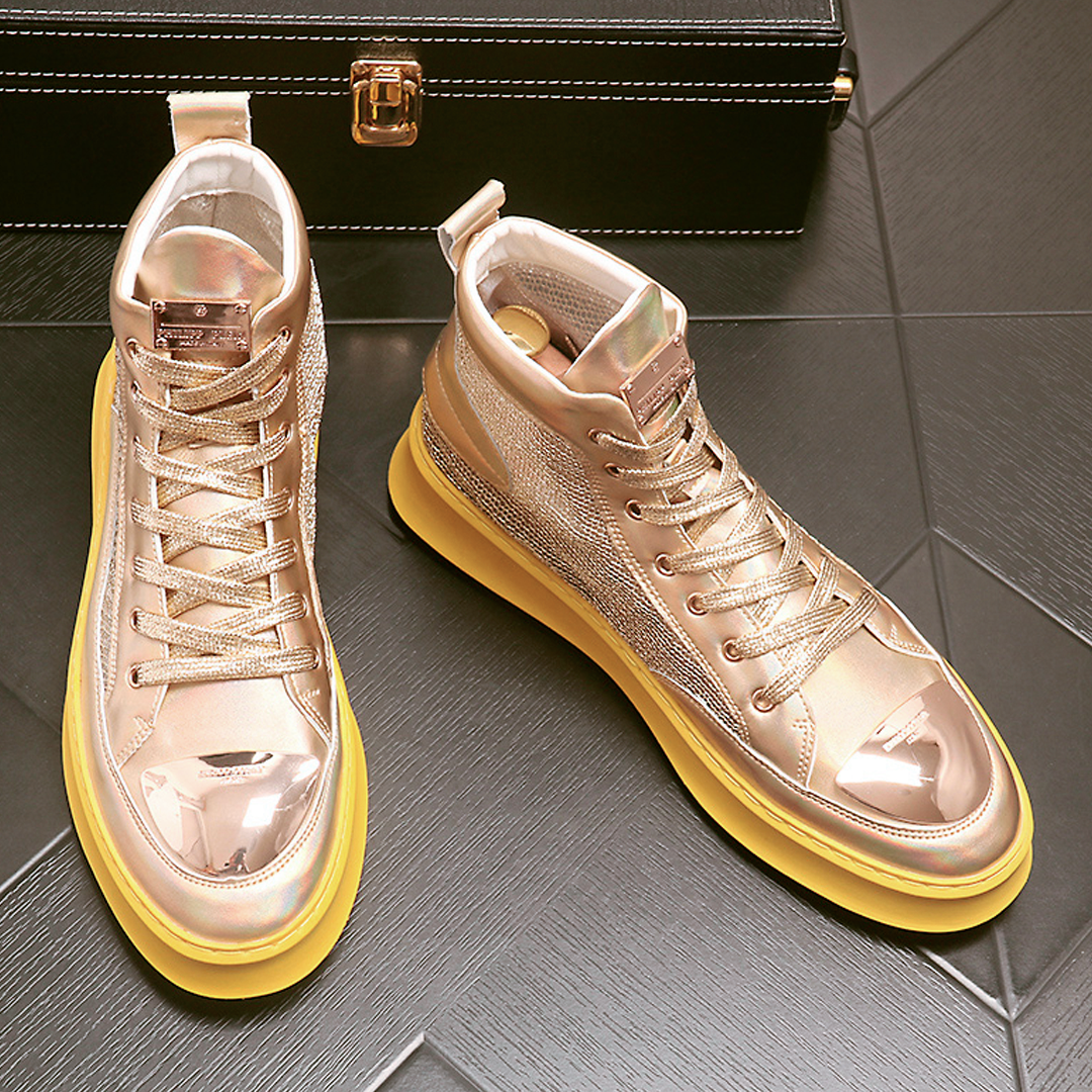 ♂♀Unisex Metallic Mesh Sneakers