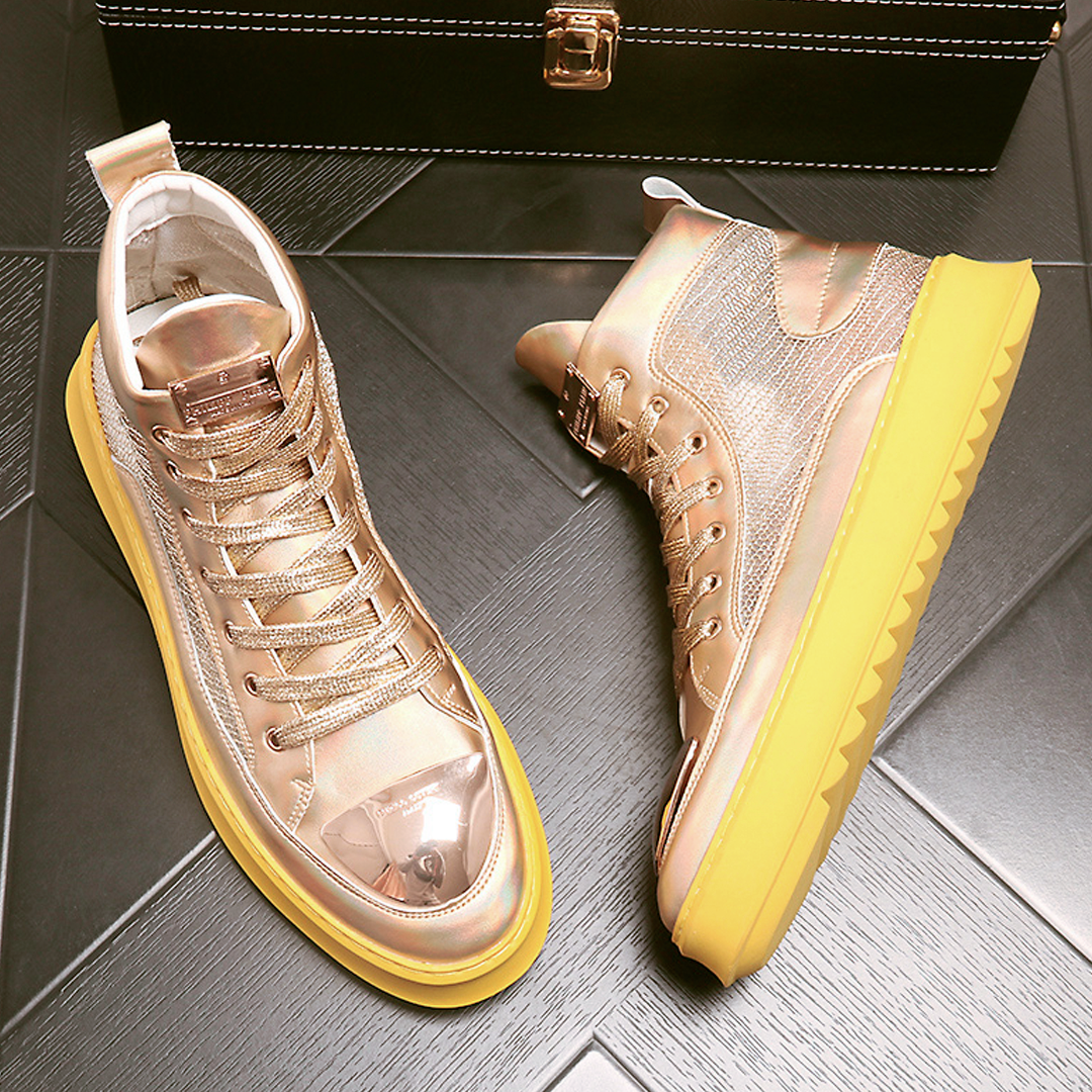 ♂♀Unisex Metallic Mesh Sneakers