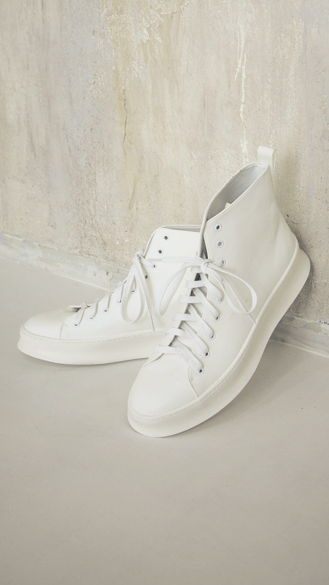 ♂♀High Cut Leather Shoes